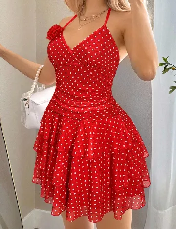 Rochie scurta SHEIN, rosu