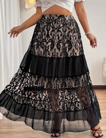 Fusta SHEIN CURVE, negru
