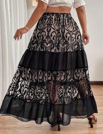 Fusta SHEIN CURVE, negru