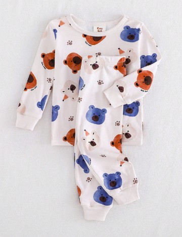 Pijama Shein Kids, alb