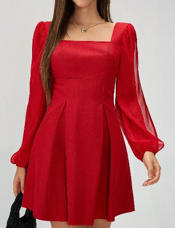 Rochie scurta SHEIN, rosu