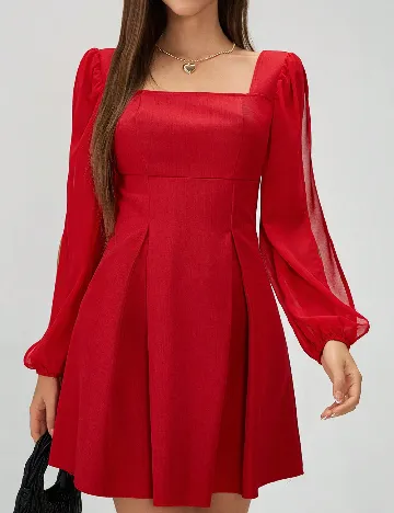 Rochie scurta SHEIN, rosu
