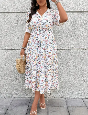 Rochie medie SHEIN CURVE, floral