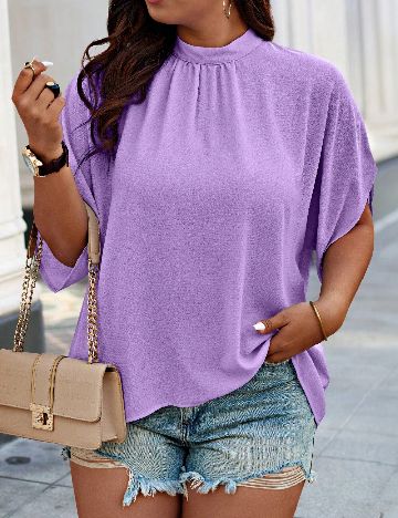 Bluza SHEIN CURVE, mov