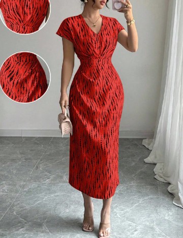 Rochie medie SHEIN, rosu