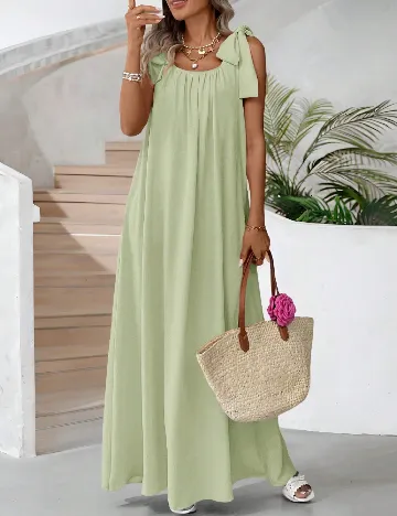 Rochie lunga SHEIN, verde deschis