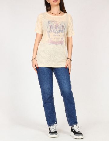 Tricou Zara, crem