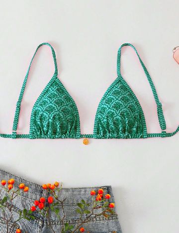 Sutien de baie SHEIN, verde