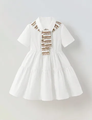 Rochie Shein Kids, alb/maro