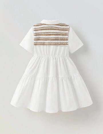 Rochie Shein Kids, alb/maro