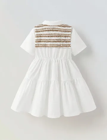 Rochie Shein Kids, alb/maro
