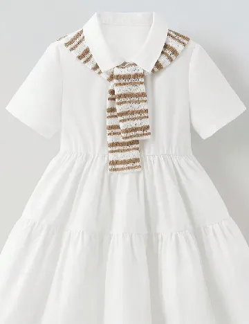 Rochie Shein Kids, alb/maro