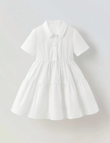 Rochie Shein Kids, alb/maro