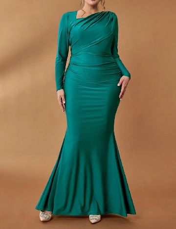 Rochie lunga SHEIN CURVE, turcoaz