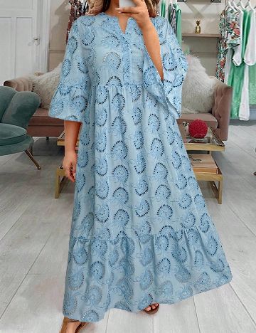 Rochie lunga SHEIN CURVE, albastru
