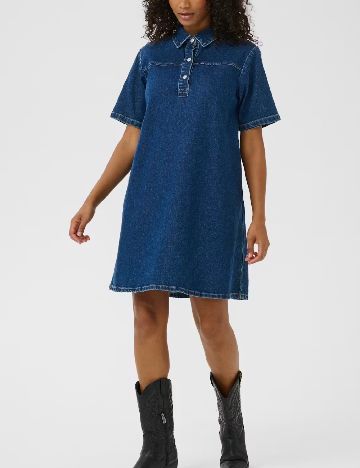 Rochie scurta Kaffe, albastru