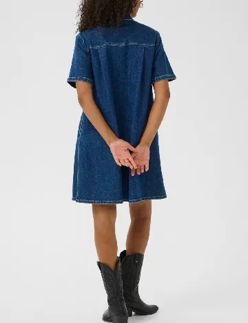 Rochie scurta Kaffe, albastru