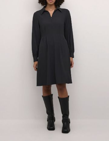 Rochie medie Kaffe, gri inchis
