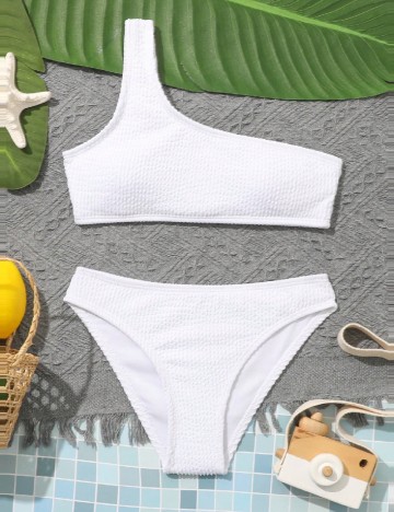 Costum de baie Shein Kids, alb