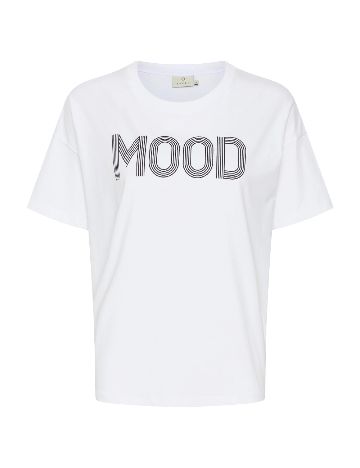 Tricou Kaffe, alb