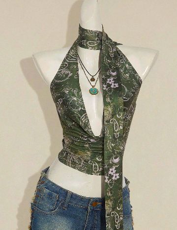 Top SHEIN, verde