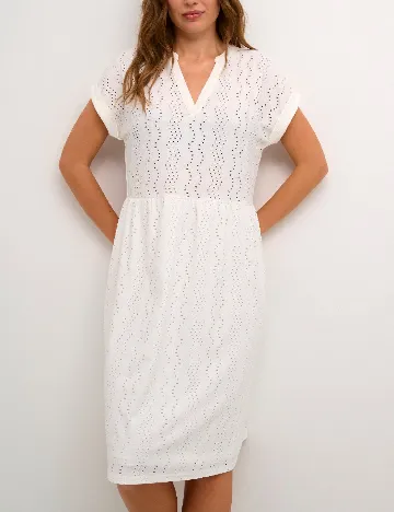 Rochie medie Kaffe, alb