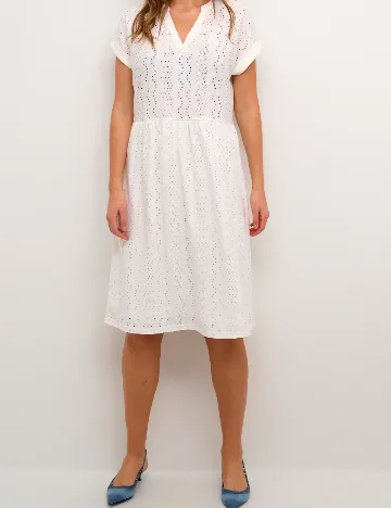 Rochie medie Kaffe, alb