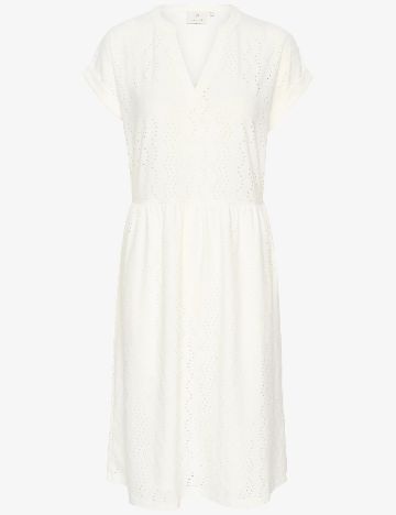 Rochie medie Kaffe, alb