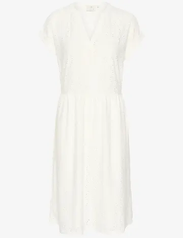 Rochie medie Kaffe, alb
