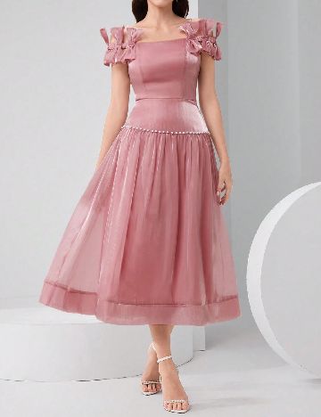 Rochie medie SHEIN, roz