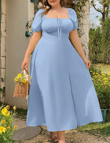 Rochie lunga SHEIN CURVE, albastru