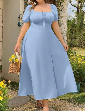 Rochie lunga SHEIN CURVE, albastru