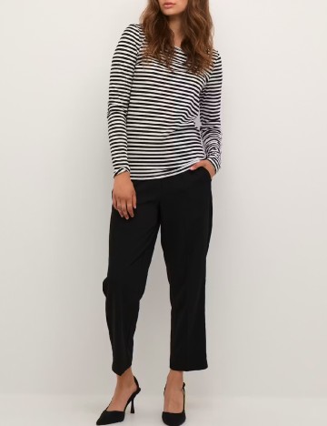 Bluza Kaffe, alb/negru