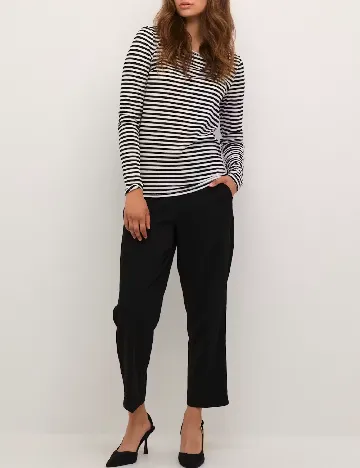 Bluza Kaffe, alb/negru