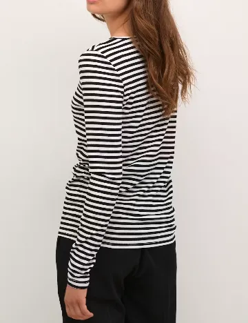 Bluza Kaffe, alb/negru