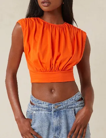 Top SHEIN, portocaliu