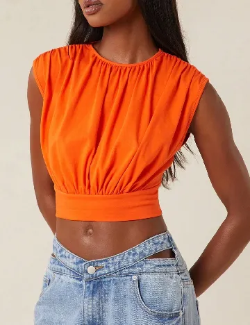 Top SHEIN, portocaliu