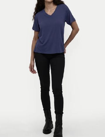 Tricou Kaffe, albastru