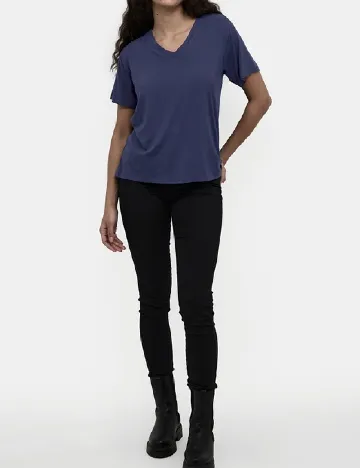 Tricou Kaffe, albastru