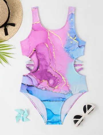 Costum de baie Shein Kids, mix culori