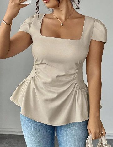 Bluza SHEIN CURVE, bej