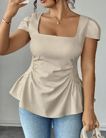 Bluza SHEIN CURVE, bej