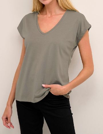 Tricou Kaffe, gri