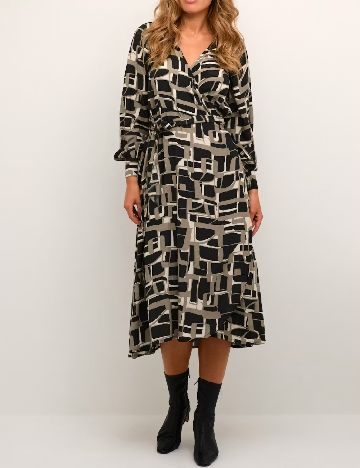Rochie medie Kaffe, mix culori