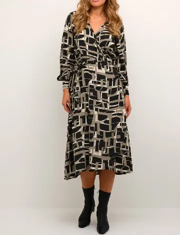 Rochie medie Kaffe, mix culori