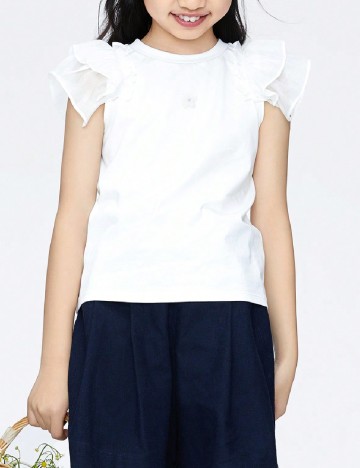 Tricou Shein Kids, alb