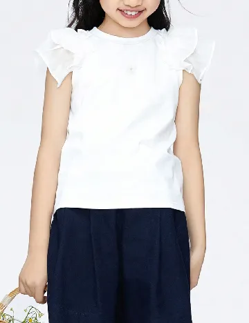 Tricou Shein Kids, alb