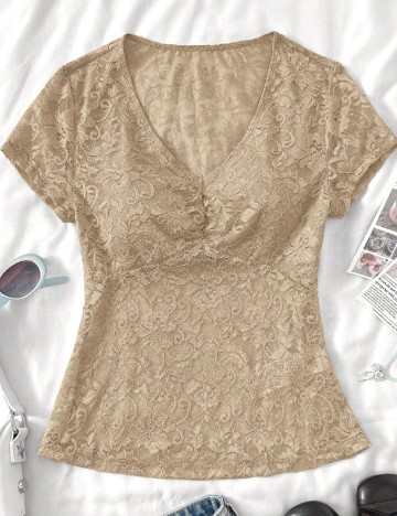Bluza Shein Kids, crem