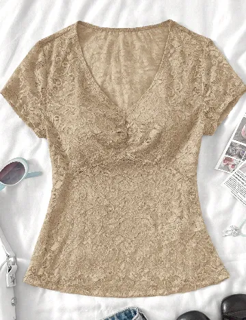 Bluza Shein Kids, crem