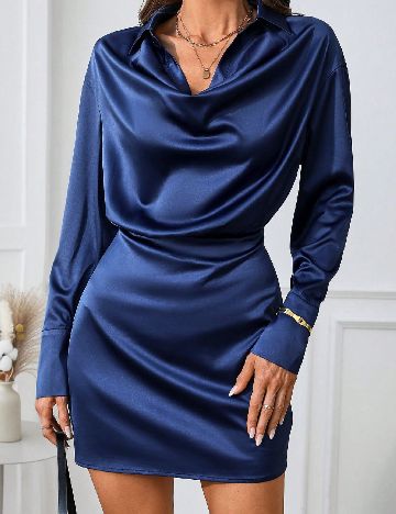 Rochie scurta SHEIN, bleumarin
